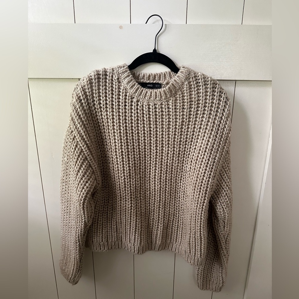Mango Knit Caramel Sweater